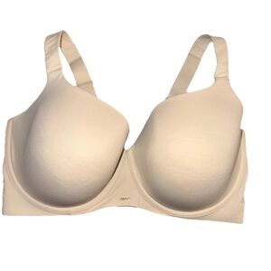 CACIQUE SMOOTH CUP LIGHTLY LINED UNDERWIRE BALCONETTE BRA NUDE SZ 42H